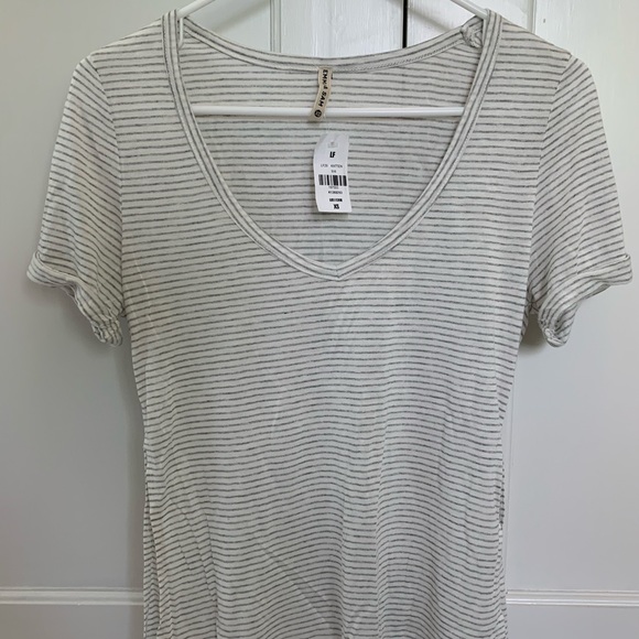 LF Tops - NWT LF Striped Tee with Slits